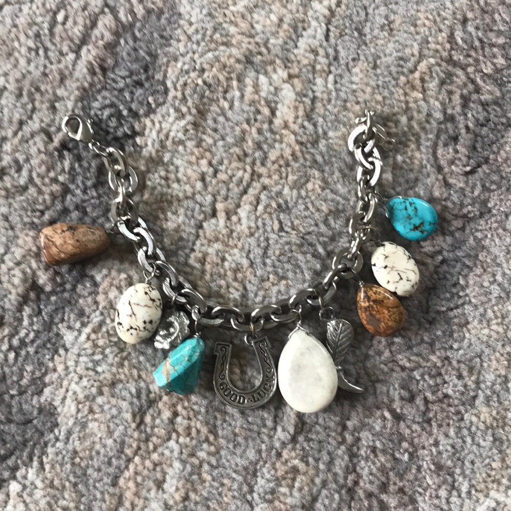 Western inspired charm bracelet